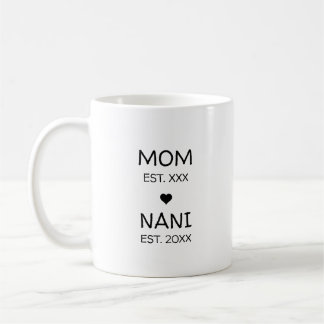 初めての祖母になる妊娠発表 Nani コーヒーマグカップ