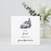 初めての祖父母クリスマスホリデーカード シーズンカード (スタンド正面)