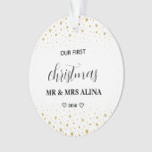 初めての結婚クリスマス オリジナルグッズ オーナメント (正面)