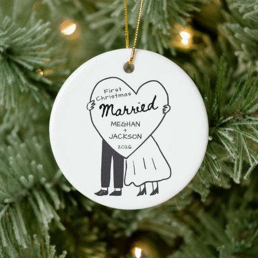 初めての結婚クリスマス オーナメント (ツリー)