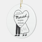 初めての結婚クリスマス オーナメント (左)