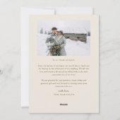 初めての結婚クリスマス 新婚フォト クリーム色 シーズンカード (裏面)