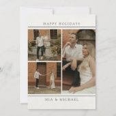 初めての結婚クリスマス 新婚 ウェディングフォト シーズンカード (裏面)