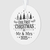 初めての結婚後のクリスマスをPersでお祝いしましょう オーナメント (正面)