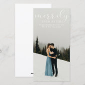 初めての結婚　幸せなフォト シーズンカード (正面/裏面)