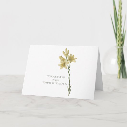 初めての聖体拝領おめでとうございます カード (正面)