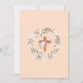 初めての聖体拝領の招待状 ボーホー・チャリス 招待状 (裏面)