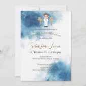 初めての聖体拝領の招待状（男の子） 招待状 (正面)