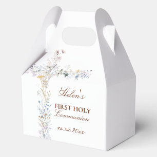 初めての聖体拝領の花の十字架 フェイバーボックス