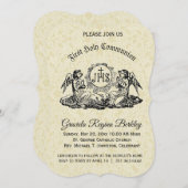 初めての聖体拝領エンジェルエクリューレース招待状 招待状 (正面/裏面)