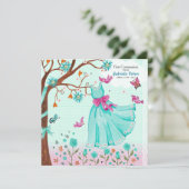 初めての聖体拝領ドレス | 招待状 女の子 (スタンド正面)