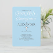 初めての聖体拝領 エレガンス お好きな色をお選びください 招待状 (スタンド正面)