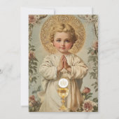 初めての聖体拝領 カトリック イエス 聖体拝領 招待状 (裏面)