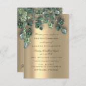 初めての聖体拝領  キリスト教 イベント 十字架 ゴールド 招待状 (正面/裏面)