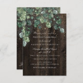 初めての聖体拝領  キリスト教 イベント 十字架 ラスティック 招待状 (正面/裏面)