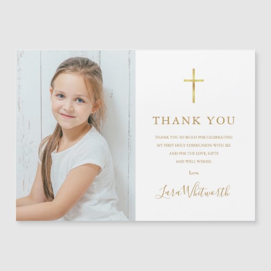 初めての聖体拝領 ゴールド サンクス フォト (正面)