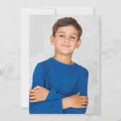 初めての聖体拝領 ダスティーブルー スクリプト フォト セーブザデート (裏面)