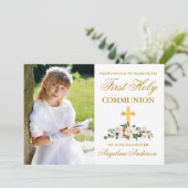 初めての聖体拝領 フォト マグノリア フラワーズ 招待状 (スタンド正面)