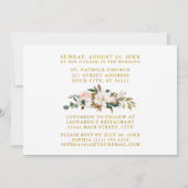 初めての聖体拝領 フォト マグノリア フラワーズ 招待状 (裏面)