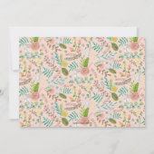 初めての聖体拝領 フローラル | フォト招待状 招待状 (裏面)