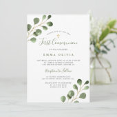 初めての聖体拝領 ユーカリ エレガント 招待状 (スタンド正面)