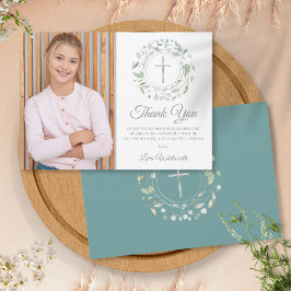 初めての聖体拝領 ライラックの花輪の写真 サンキューカード