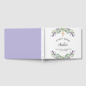 初めての聖体拝領 ラベンダー 紫 エucalyptus ゲストブック (全面)