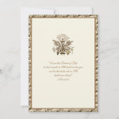 初めての聖体拝領 伝統的なカトリックの招待状 招待状 (裏面)