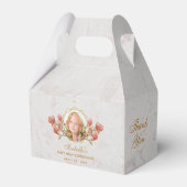 初めての聖体拝領 女の子 写真 大理石ピンク マグノリア フェイバーボックス (裏面サイド)