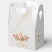 初めての聖体拝領 女の子 写真 大理石ピンク マグノリア フェイバーボックス (オープン)