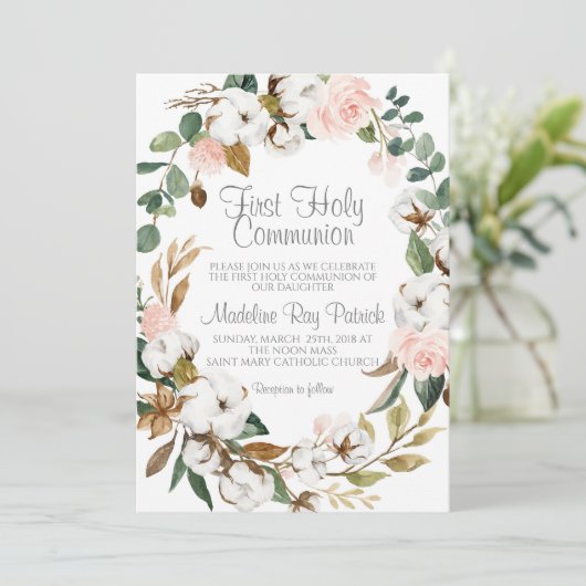 初めての聖体拝領 招待状 (スタンド正面)