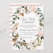 初めての聖体拝領 招待状 (正面/裏面)