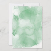 初めての聖体拝領 緑の水彩画 招待状 (裏面)
