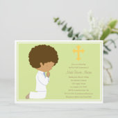 初めての聖体拝領 - 緑 | 招待状 (スタンド正面)