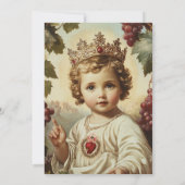 初めての聖体拝領 聖心の幼子イエス 招待状 (裏面)