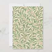 初めての聖体拝領 葉の模様 偽の金 中立的な性別 招待状 (裏面)