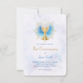 初めての聖水の色の大理石 招待状 (正面)