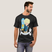 初めての聖餐式で子どもたちに息子のブロンドヘアG Tシャツ (正面フル)