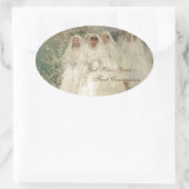 初めての聖餐式を祝福せよ 楕円形シール (バッグ)