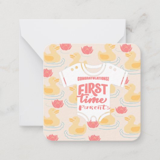 初めての親： ノートカード (正面)