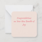 初めての親 ノートカード (裏面)