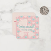 初めての親 ノートカード (正面/裏面インサイチュ)