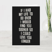 初めての記念日に、もっと早くお会いしたかった カード (正面)