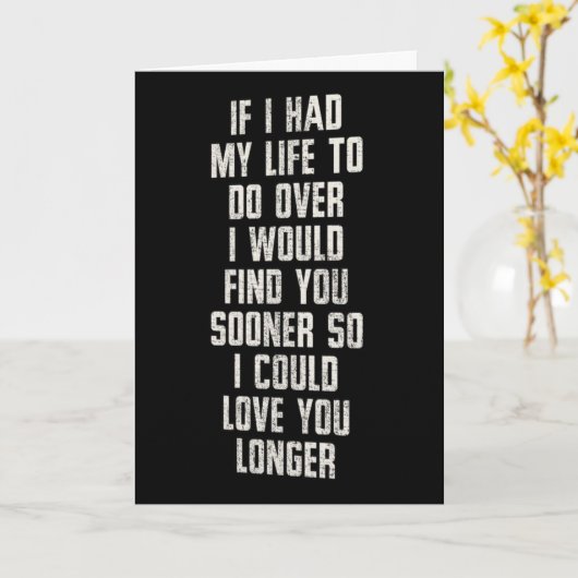 初めての記念日に、もっと早くお会いしたかった カード (黄色い花)