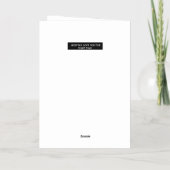 初めての詩に恋を見る 箔グリーティングカード (裏面)