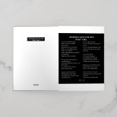 初めての詩に恋を見る 箔グリーティングカード (外側レイダウン)