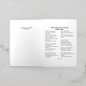 初めての詩に恋を見る 箔グリーティングカード (外側レイダウン)