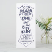 初めての誕生日のタイブリ/ヒゲ招待状 招待状 (スタンド正面)