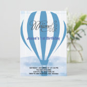 初めての誕生日のパーティーのためのハニーバルーン 招待状 (スタンド正面)