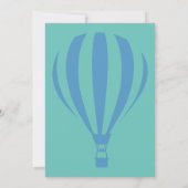 初めての誕生日のパーティーのためのハニーバルーン 招待状 (裏面)